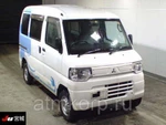 фото Микроавтобус электромобиль MITSUBISHI MINICAB MIEV 2012 запас хода 150км груз 350кг пробег 11 т.км белый синий