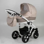 фото Коляска 2в1 BeBe-Mobile Toscana Deluxe Len 601K бежевый + лен бежевый