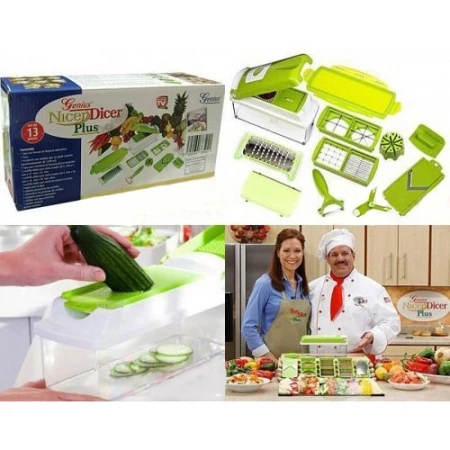 Фото Nicer Dicer Plus Найсер Дайсер Плюс механическая овощерезка