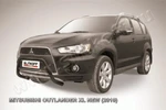 фото Slitkoff Кенгурятник d57 низкий черные MITSUBISHI OUTLANDER XL NEW (2010)