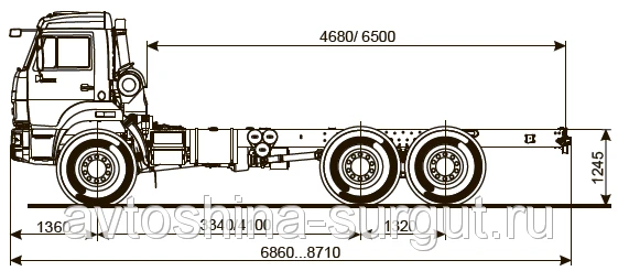 Фото Грузовой автомобиль шасси Камаз 5350-3037-42