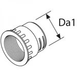 фото Webasto Муфта с внутренней резьбой из пластика Webasto 1320468A 90 x 30 мм