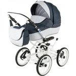 фото Коляска 2 в 1 BeBe-mobile Santana 86L белая с черным