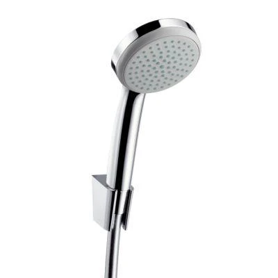 Фото Hansgrohe Croma 100 1jet/Porter'S 27575000 Душевой гарнитур (хром) | интернет-магазин сантехники Santehmag.ru