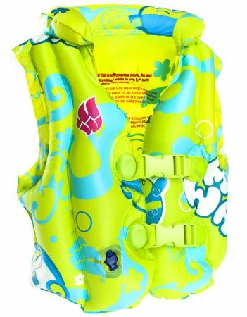 Фото Жилет надувной Mad Wave Swimvest Mad Bubbles M0756 02 (Размер: 3-6; Цвет: Зеленый;)