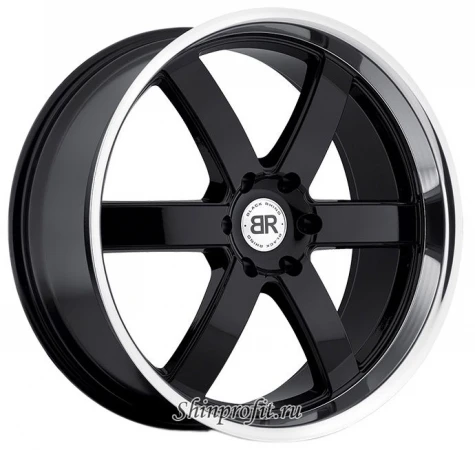 Фото Black Rhino Pondora 8.5x20/6x139.7 D112 ET18 Gloss Black Mirror Machine Cut Lip