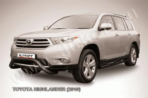 Фото Slitkoff Кенгурятник d76 низкий мини чернаый TOYOTA HIGHLANDER (2010)