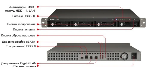 Фото QNAP TS-463U-4G