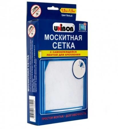 Фото Сетка москтиная для окна 1,5*1,5м белая Unibob