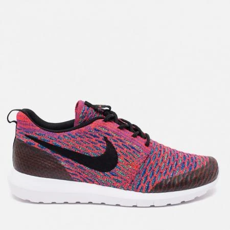 Фото Nike Roshe NM Flyknit SE Bright Crimson/Green Streak/Game Royal Blue