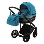 фото Коляска 2 в 1 BeBe-mobile Castello Standart черный/голубой