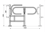 фото Турникет входной с системой антипаника