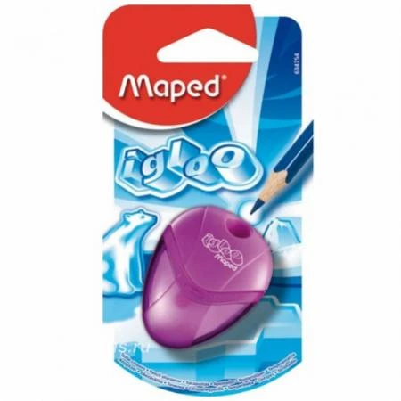 Фото Точилка пластик 1 отверстие I-GLOO MAPED (Наличие европодвеса: Да)