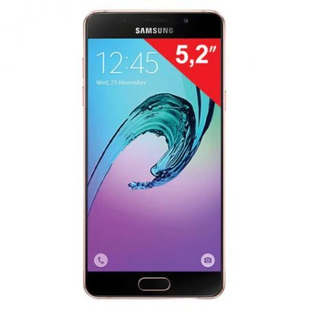 Фото Смартфон SAMSUNG Galaxy A5, 2 SIM, 5,2", 4G (LTE), 5/13 Мп, 16 Гб, microSD, розовое золото, сталь и стекло