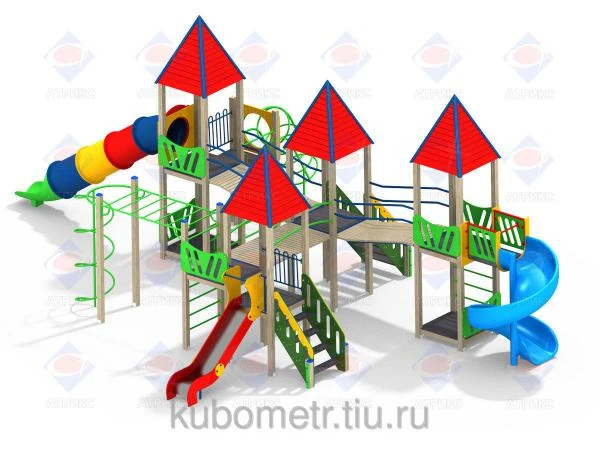 Фото Детский игровой комплекс "Аквапарк" (новый комплект труб +75400)