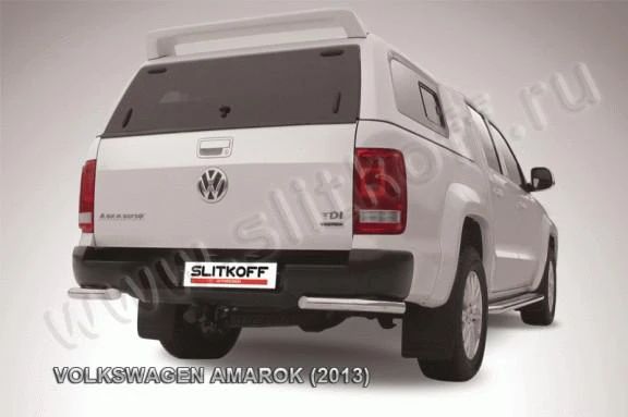 Фото Slitkoff Уголки d57 черные VOLKSWAGEN AMAROK(2013)