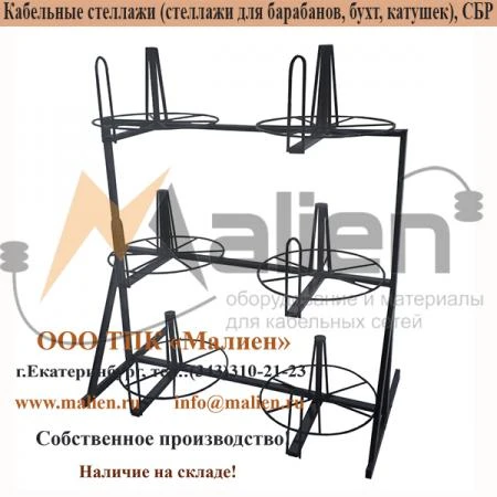 Фото Стеллаж для хранения и размотки бухт кабеля СБР 6-0,5-30