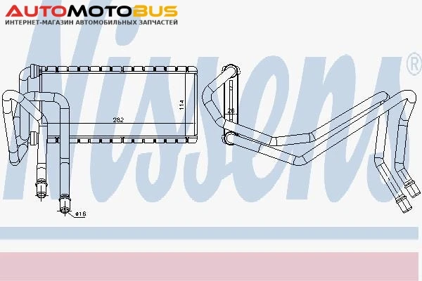 Фото Радиатор Nissens 73002