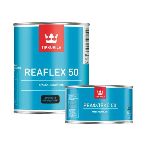 Фото Reaflex 50 TIKKURILA (Реафлекс 50 ТИККУРИЛА) — двухкомпонентная краска для ванн и бассейнов