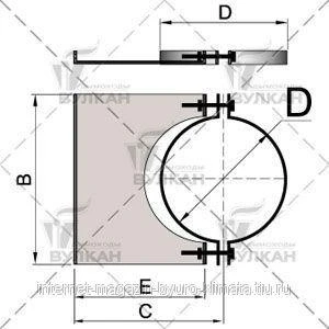 Фото Элемент крепления к стене DHSH d 104 полированный