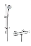 фото Hansgrohe Croma 100 Vario/Ecostat Comfort Combi 27034000 Душевой гарнитур с термостатом (хром)