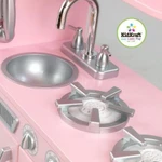 Фото №7 Кухня детская из дерева "Винтаж", цвет Розовый (Pink Vintage Kitchen) (53179_KE)