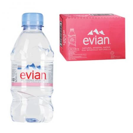 Фото Вода негазированная минеральная EVIAN (Эвиан), 0,33 л, пластиковая бутылка