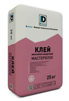 Фото Монтажно-кладочные смеси De Luxe Мастерблок25кг., г.Севастополь