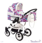 фото Коляска Reindeer City Prestige "Lily" set 1 с конвертом L-6 Белая