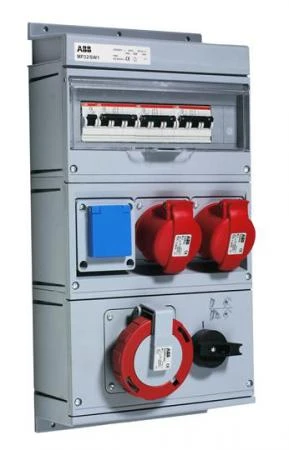 Фото Бокс MP32/SW1с розетками в сборе, IP44, пластик ABB 2CMA168987R1000