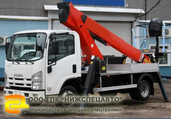 Фото Итальянская автовышка Socage T315 (15 метров) на шасси Isuzu NMR 85 H (Исузу)