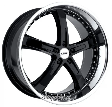 Фото TSW Jarama 8x17/5x108 D72 ET40 Gloss Black Mirror Cut Lip