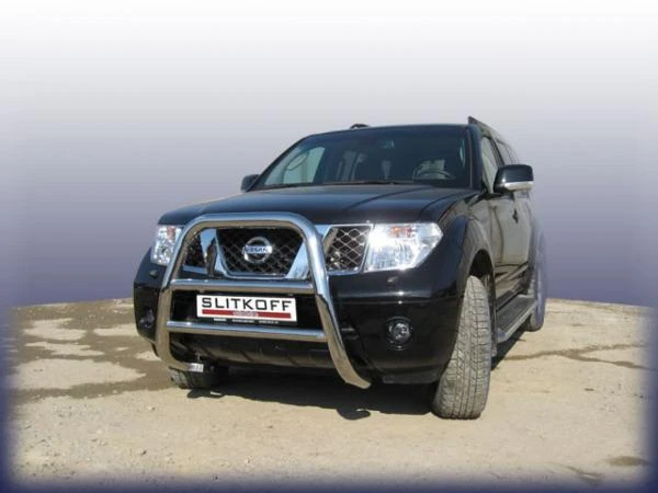 Фото Slitkoff Кенгурятник d76 высокий Nissan Navara