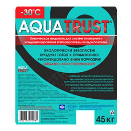 Фото Теплохладоноситель AQUA TRUST -30 45 кг для систем отопления Thermotrust