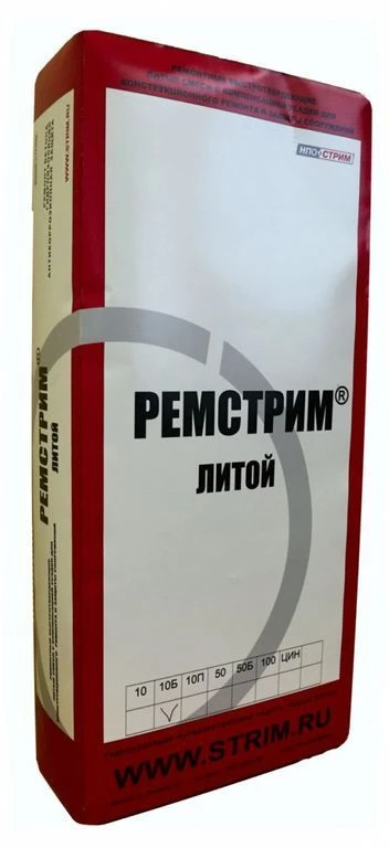 Фото Литьевая сухая ремонтная смесь зимняя 10-100 мм Ремстрим 10Б Мешок 25 кг