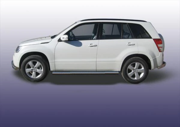 Фото Slitkoff Защита порогов d76 труба Suzuki Grand Vitara 2008