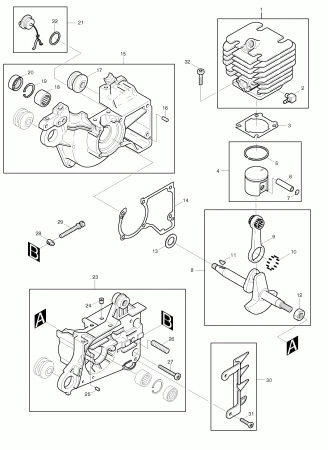 Фото Подшипник игольчатый Makita коленвала коренной DCS400