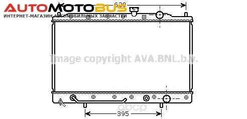 Фото Pадиатор системы охлаждения акпп Mitsubishi Galant 93-96 Ava MT2087