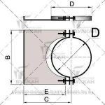 фото Элемент крепления к стене DHSH d 150 полированный