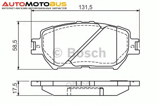 Фото Тормозные колодки дисковые Bosch 0986494363