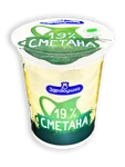 фото Сметана Здравушка 19% 380г стакан