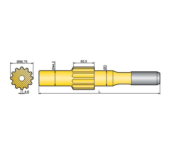 Фото Хвостовик аналог Ingersoll Rand EVL 130, VL 140