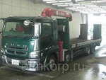 фото Грузовик эвакуатор с КМУ MITSUBISHI SUPER GREAT кузов FS50JZ гв 2009 груз 10,1 т пробег 316 т.км