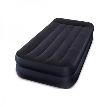 Фото Односпальная надувная кровать Intex 64122 "Pillow Rest Raised Bed" + насос (191х99х42см)