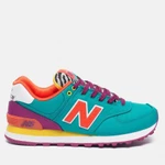 фото New Balance WL574RP Pop Safari Teal/Red/Yellow