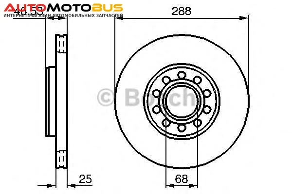 Фото Диск тормозной Bosch 0986479157