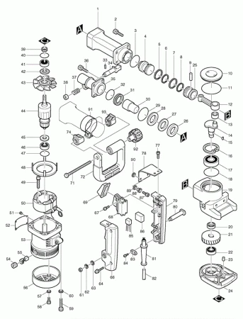 Фото Makita Шпилька 4 перфоратор Makita HR3550C рис.( 60)