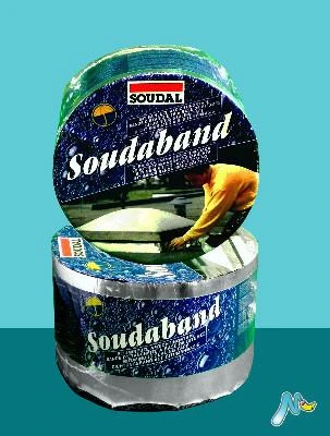 Фото Кровельная лента шириной Soudaband 10см x 10м SOUDAL АЛЮМИНИЙ