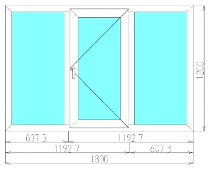 Фото Окно дачное 1800*1200 мм