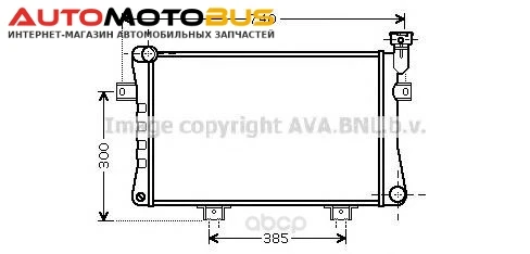 Фото Pадиатор системы охлаждения lada Niva 96 Ava LA2015